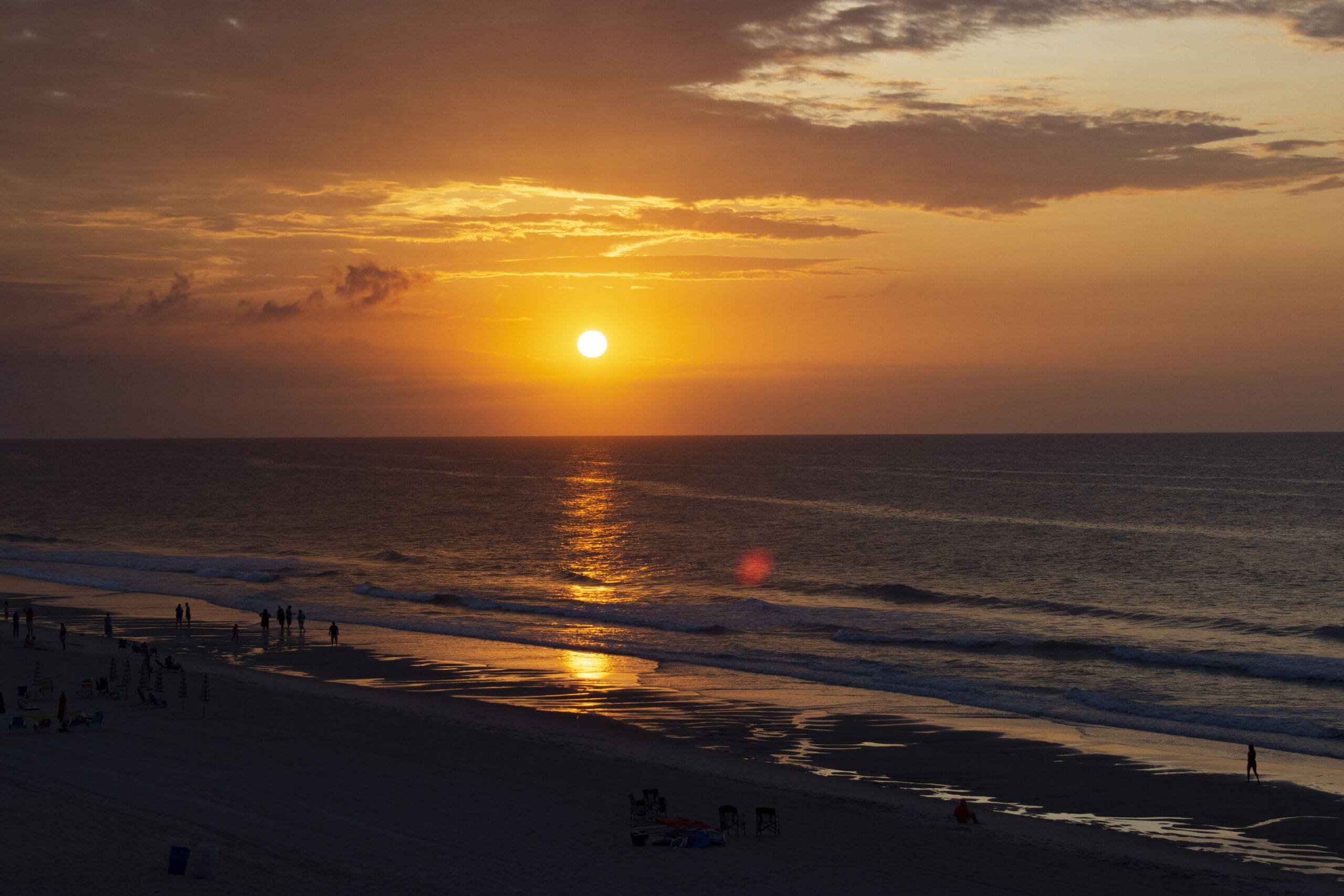 Beach sunrise photo